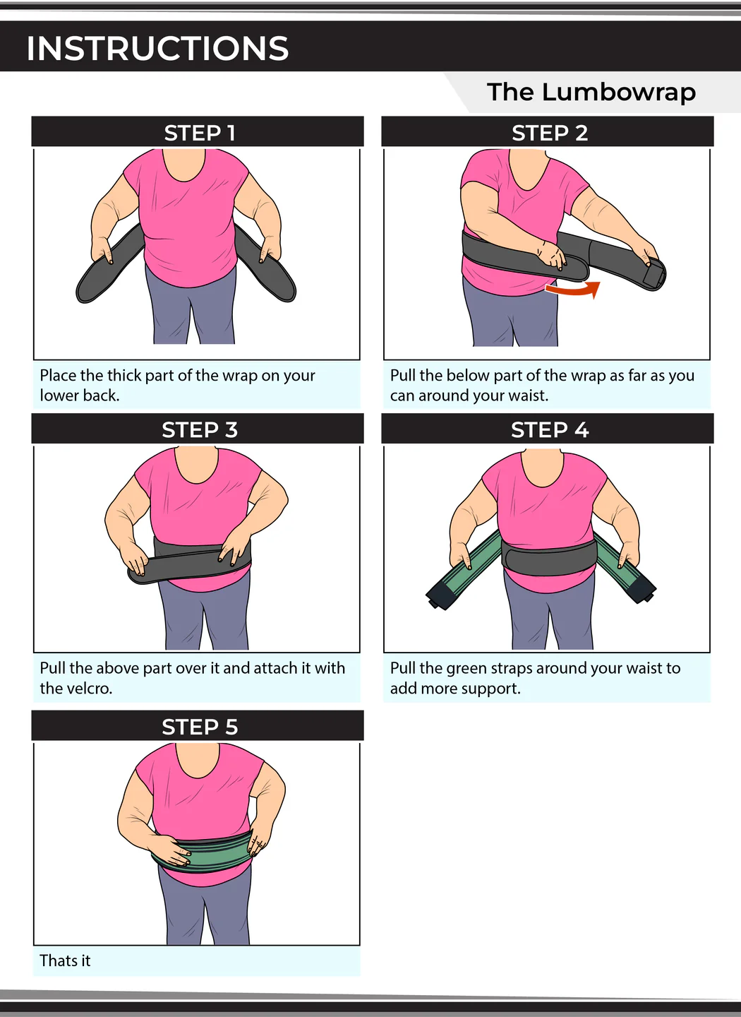 Lumbowrap® - The Complete Hip & Lower Back Wrap For Easier Walking & Standing