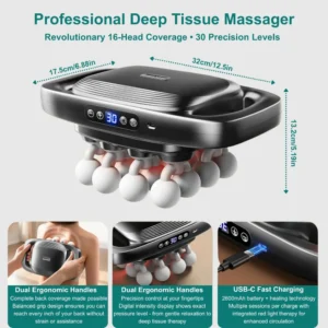 ReviFlex™ 16-Head Deep Tissue Massager 17 ReviFlex™ 16-Head Deep Tissue Massager