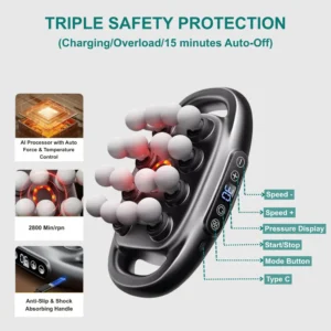 ReviFlex™ 16-Head Deep Tissue Massager 13 ReviFlex™ 16-Head Deep Tissue Massager