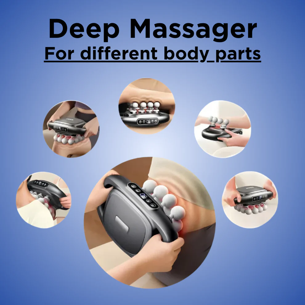 PowerRelief™ Deep Tissue Massage Gun – Percussion & Heat Therapy Device 5 PowerRelief™ Deep Tissue Massage Gun – Percussion & Heat Therapy DevicePowerRelief™ Deep Tissue Massage Gun – Percussion & Heat Therapy Device