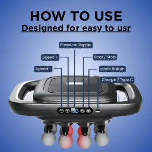 PowerRelief™ Deep Tissue Massage Gun – Percussion & Heat Therapy Device 21 PowerRelief™ Deep Tissue Massage Gun – Percussion & Heat Therapy Device